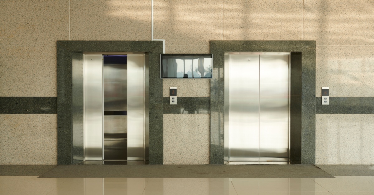 A modern and stylish elevator